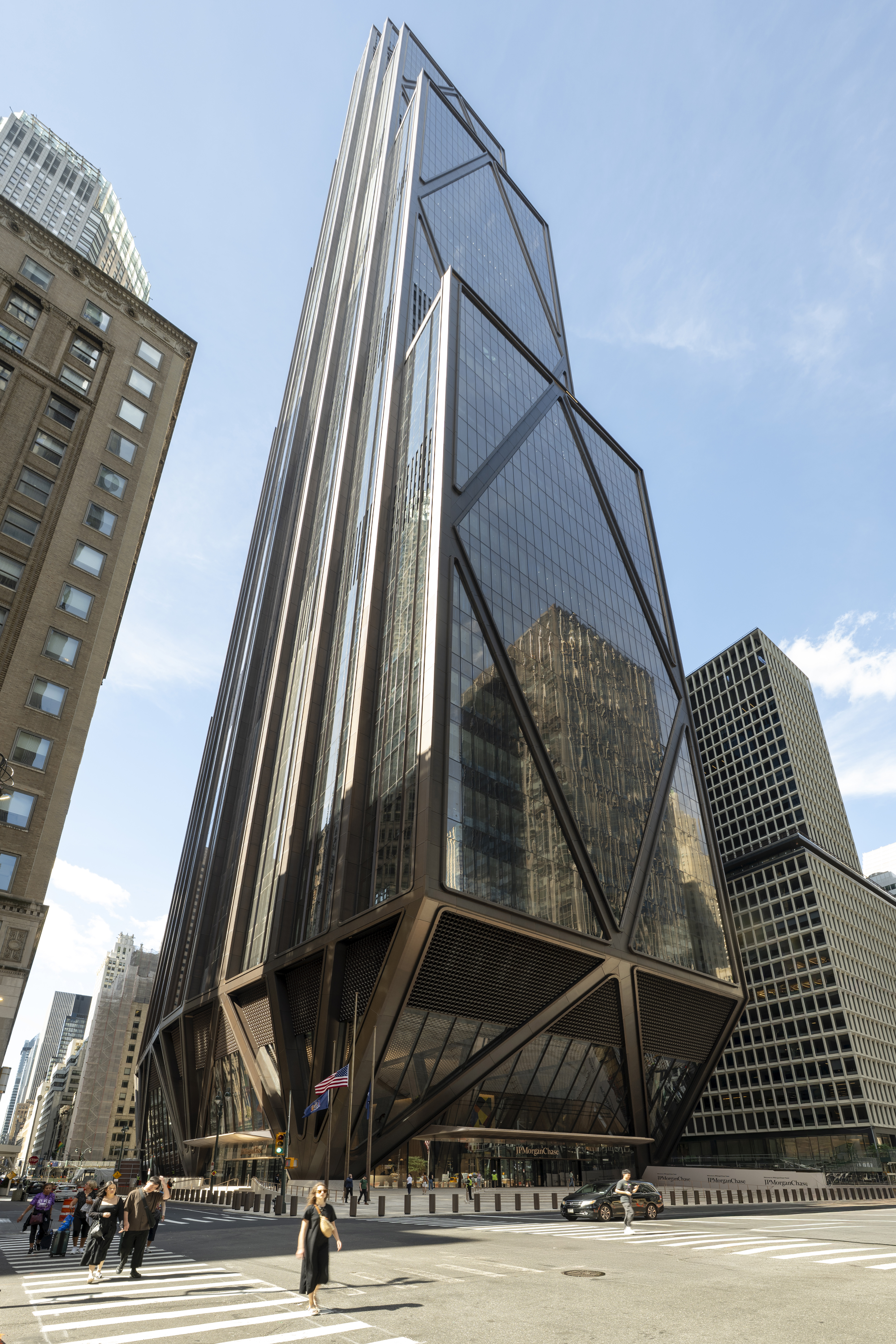 Exterior facade of the tower