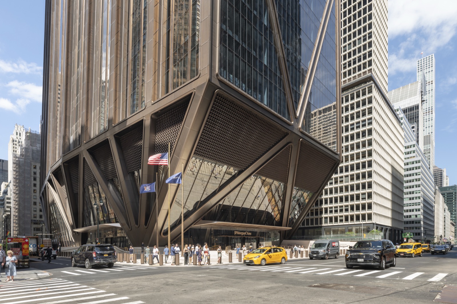 Street-level view in daylight
